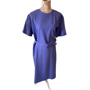 Vintage California LOOKS Purple Polyester Dress‎ & Blazer Suit Set SZ 18W–20W